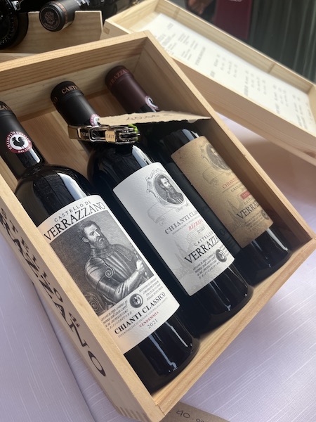 Bottles of wine from Castello di Verrazzano Chianti Classico